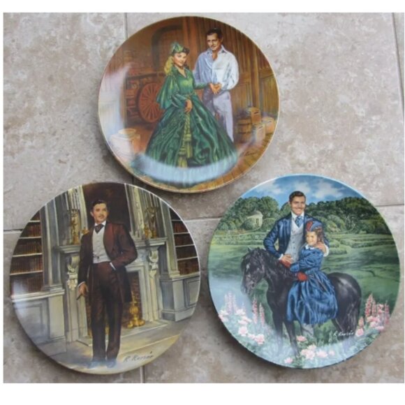 The Bradford Exchange Edwin M. Knowles China Co. Gone with the Wind Plates - Picture 1 of 2